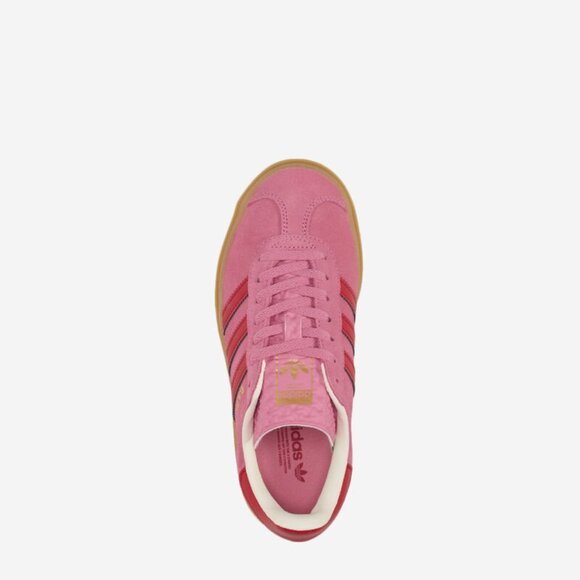 Adidas Gazelle Bold Rose Tone Better Scarlet GS Shoes JQ7407 NEW Multi Sz - Picture 3 of 7